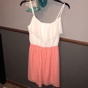 Maurice’s coral dress